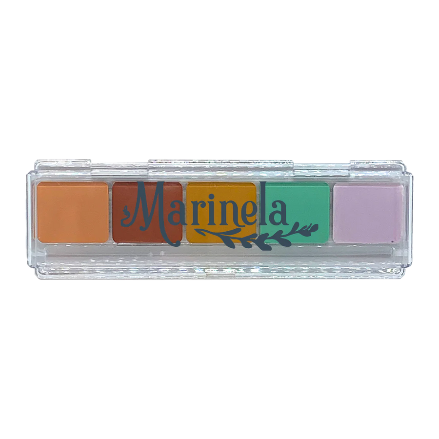 Secrete Concealer Tray with multiple colors for covering blemishes and imperfections, suitable for all skin types.