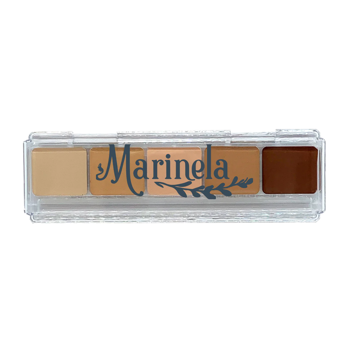 Perfect Face Concealer Tray with multiple shades for full coverage and imperfection concealment.