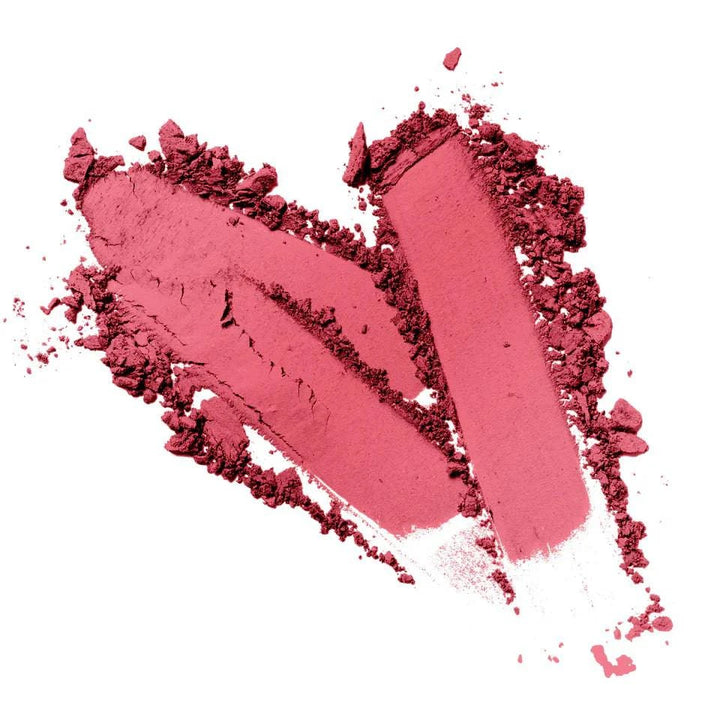 Vegan talc-free eyeshadow in pink shade with silky texture.